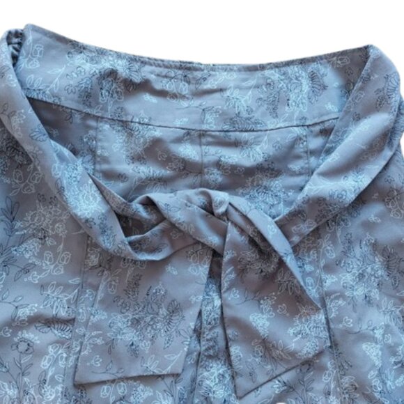 Gray and White A-Line Skirt Size 8 - Picture 4 of 6